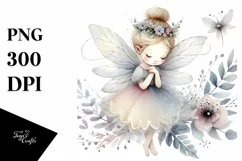 Washed Whimsical Fairy | Sublimation | Clipart Product Image 3