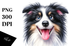 Cute Border Collie PNG Product Image 1