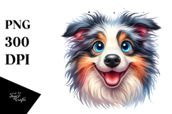 Cute Border Collie PNG Product Image 1