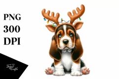Expressive Baby Basset Hound with Tea Cup, Transparent PNG Product Image 3