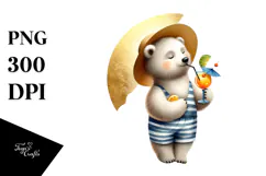 Beachwear Bear Design, High-Res PNG Product Image 1