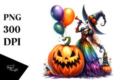 Vibrant Witch Halloween Art | Sublimation Clipart Product Image 3