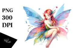 Vibrant Fairy in Style PNG Product Image 1
