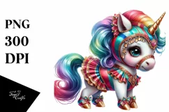 Baby Unicorn Saltarello Dancer PNG Product Image 3