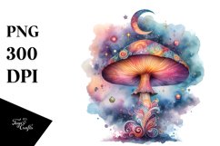 Magical Celestial Mushroom Splash Clipart Product Image 3