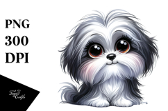 Cute Happy Cartoon Havanese, Summer PNG Product Image 1