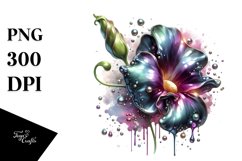 Abstract Glossy Sweet Pea Shiny | Sublimation | Clipart Product Image 1