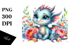 Smiling Baby Dragon, Transparent PNG Product Image 1