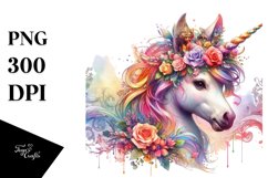 Colorful Artistic Unicorn at Polish Festival PNG Product Image 3