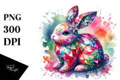 Colorful Bunny Made of Diamonds Title Product Image 1