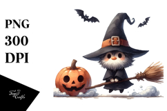 Funny Halloween Broomstick, Simple PNG Product Image 1