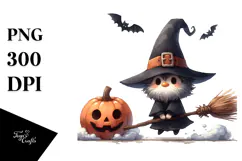 Funny Halloween Broomstick, Simple PNG Product Image 1