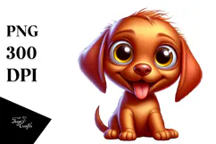 Crazy Funny Baby Vizsla, Transparent PNG Product Image 1