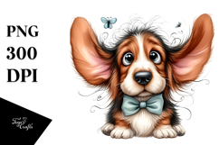Cute Basset Hound PNG Product Image 1