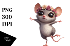 Dancing Cute Mouse PNG Product Image 1