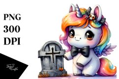 Cute Baby Unicorn Halloween Sublimation Clipart Product Image 3