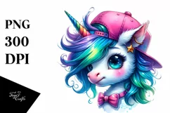 Cute Baby Unicorn PNG Product Image 3