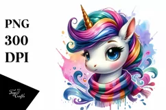Cute Baby Unicorn PNG Product Image 3