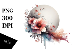 Splashes Modern Flower PNG Product Image 1
