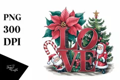 Love Poinsettia Png Product Image 1