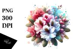 Rhododendron Artwork PNG Product Image 1