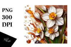 Detailed Wooden Narcissus Clipart Product Image 3