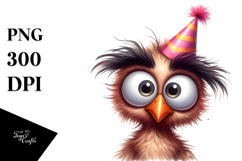 Quirky Bird with Sunglasses PNG Product Image 1