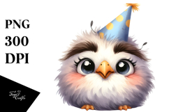 Quirky Bird with Sunglasses PNG Product Image 1