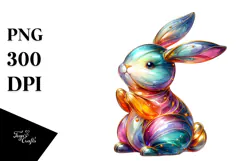 Colorful Bunny Made of Title Product Image 1