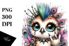 Cute Baby Peacock PNG Product Image 1
