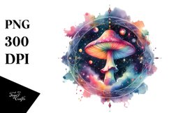 Colorful Magical Celestial Astral Mushroom Product Image 3