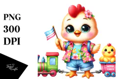 Adorable Baby Chicken PNG Product Image 1