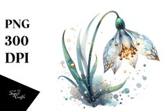 Watercolor Snowdrop | Clipart Product Image 3