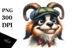 Contemptuous Dog with Hat, Transparent PNG Product Image 1