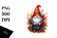 Vibrant Autumn Gnome PNG Product Image 3