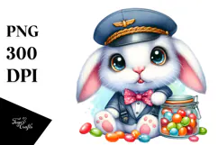 Goofy Baby Bunny PNG Product Image 1