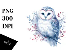 Simple Watercolor Owl, Transparent PNG Product Image 1