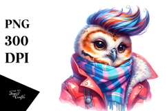 Posing Baby Owl, Contempt PNG Product Image 1