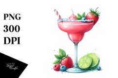 Watercolor Daiquiri | Sublimation Clipart Product Image 1