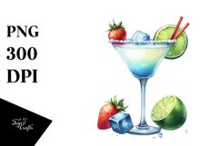 Watercolor Daiquiri | Sublimation Clipart Product Image 1