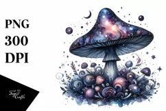 mushroom watercolor splash PNG Product Image 3