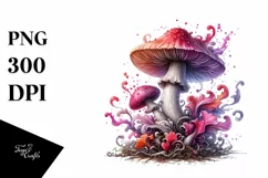 Detailed Glossy Mushroom PNG Product Image 3