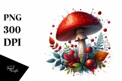 Detailed Glossy Mushroom PNG Product Image 3