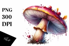 Detailed Glossy Mushroom PNG Product Image 1