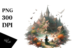 Simple Digital Painting Witch PNG Product Image 1