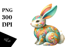Wooden Bunny PNG Product Image 1
