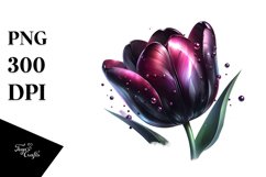 Shiny Metallic Tulip | Sublimation | Clipart Product Image 3