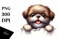 Cute Funny Shih Tzu Watercolor Product Image 3