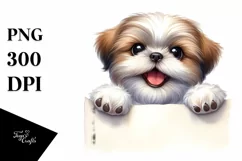 Cute Funny Shih Tzu Watercolor Product Image 3