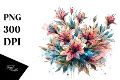 Pastel Stained Azalea | Clipart Product Image 3